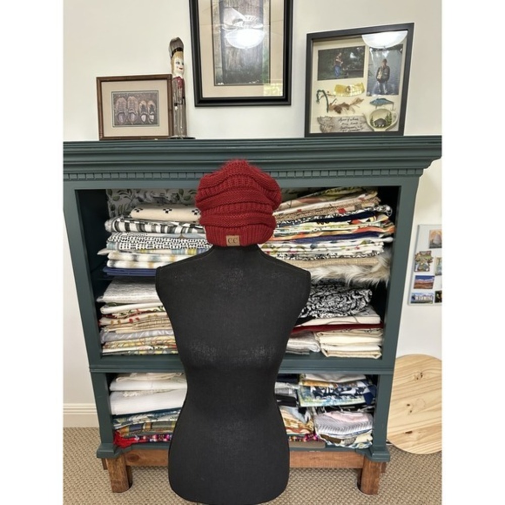 CC Brand Beanie Slouchy Winter Warm Oversized Chunky Baggy Stretchy Skully Hat - Picture 2 of 5